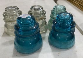Five Glass Insulators