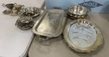 Group of Silver Plate Serving Pieces