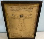 Framed Vitruvian Man Print