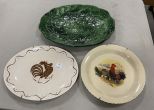 Three Pottery Platters