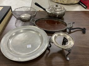 Group of Silver Plate Serving Pieces