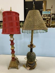 Two Contemporary Decorative Lamps