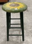 Painted Wood Stool