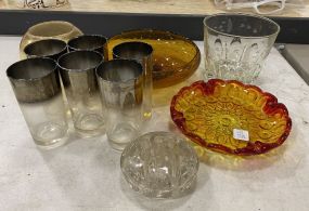 Glass Bowls, Cups, and Bowl