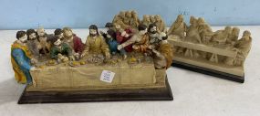 Two Resin Last Supper Statues