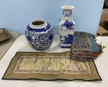 Pottery and Silk Table Runner