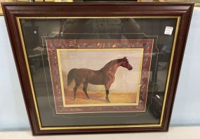 Decorative Framed Horse Print