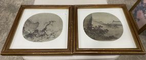 Pair of Japanese Landscape Prints