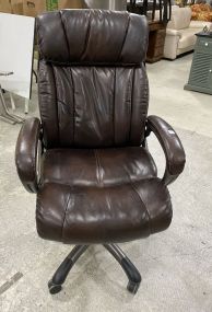 Brown Vinyl Office Chair