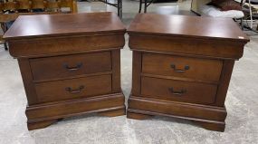 Pair of Modern Cherry Nightstands