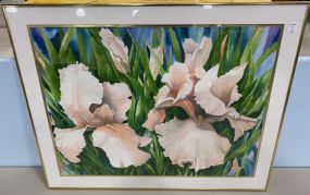 Brooks Oxenpine 1989 Floral Watercolor