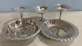 Five Silver Plate Serving Pieces