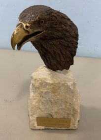 Brass Eagle Statue 