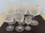 9 Etched Crystal Stems