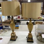 Pair of F. Cooper Resin Urn Lamps