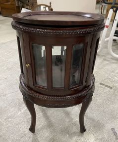 Indo Reproduction Round Tea Cabinet