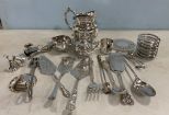 Group of Silver Plate Serving Pieces