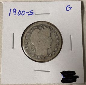 1900-S Barber Quarter