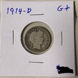 1914-D Barber Dime