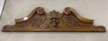 Antique Oak North Wind Face Furniture Crest