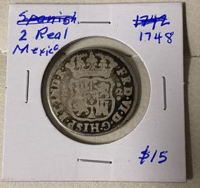 1748 Mexico 25 Centavos