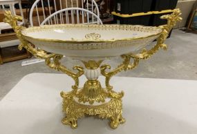 Reproduction French Style Resin Center Piece Urn