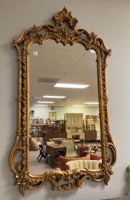 Antique Reproduction Gold Gilt Ornate Wall Mirror