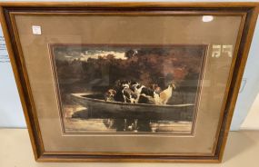 Homer Dogs in Boat Print