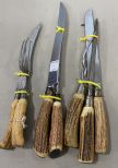 Three Antler Carving Sets