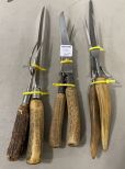 Three Antler Carving Sets