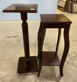 Two Cherry Modern Plant Stands