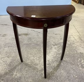 Small Cherry Demilune Table