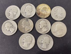 10 1930's Washington Quarters