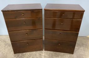 Pair of Vintage Small Chest of Drawers