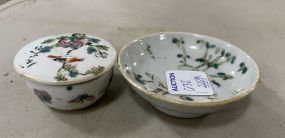 Chinese Ointment Jar and Dish