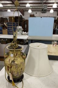 Hand Painted Oriental Vase Lamp