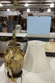 Hand Painted Oriental Vase Lamp