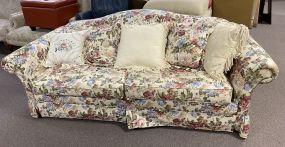 Floral Upholstered Sleeper Sofa