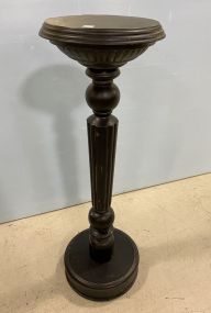 Black Painted Plant Pedestal Stand