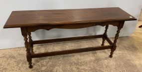 Late 20th Century Pine Short Console Table