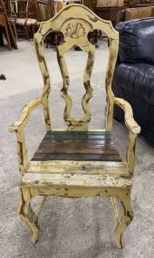 French Style Painted Arm Chair