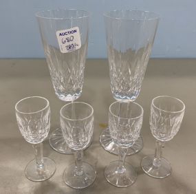 Waterford Crystal Wine Glasses and Waterford 3 Cordials
