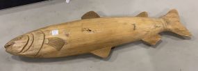 Wood Carved Salmon
