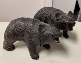 Pair of Wood Carved Bears