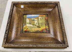 Modern Village Painting Framed