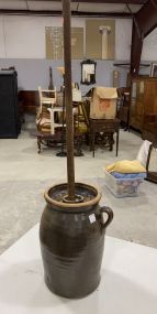 Vintage Stoneware Butter Churn Crock