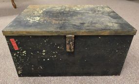 Vintage Metal Storage Trunk