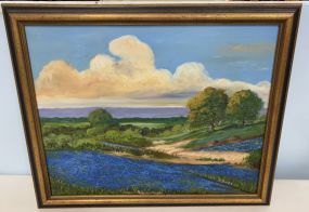 Unsigned Landscape Painting on Canvas