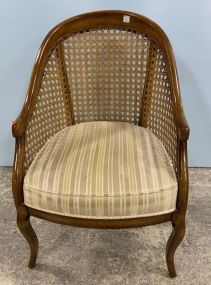 French Style Caned Back Side Chairs