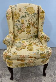 Warren Wright's Floral Upholstered Arm Chair